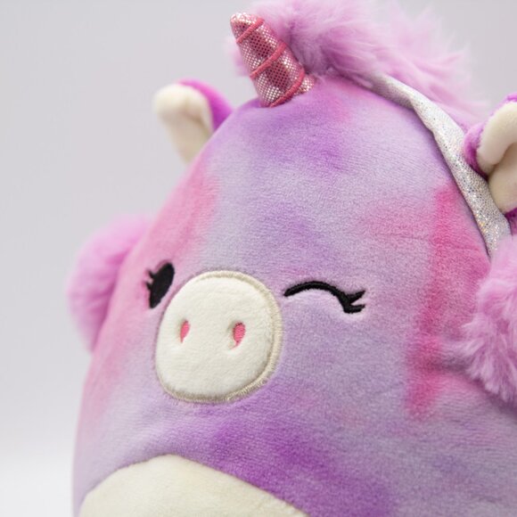 8" RARE Winking Lola The Unicorn Silver Rare Tag Squishmallows Plush Toy BNWT - Picture 5 of 7